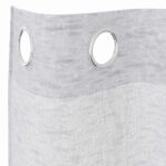 vidaXL Voile záclona 2 pcs Svetlosivá 175 x 140 cm Polyester – Obrázok 5