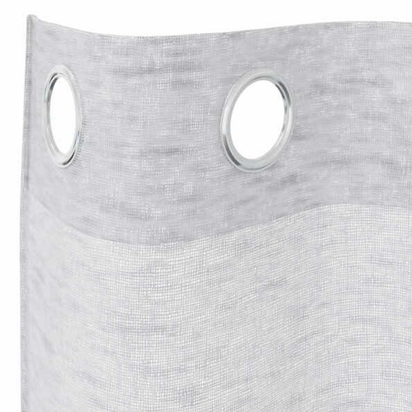 vidaXL Voile záclona 2 pcs Svetlosivá 175 x 140 cm Polyester – Obrázok 5