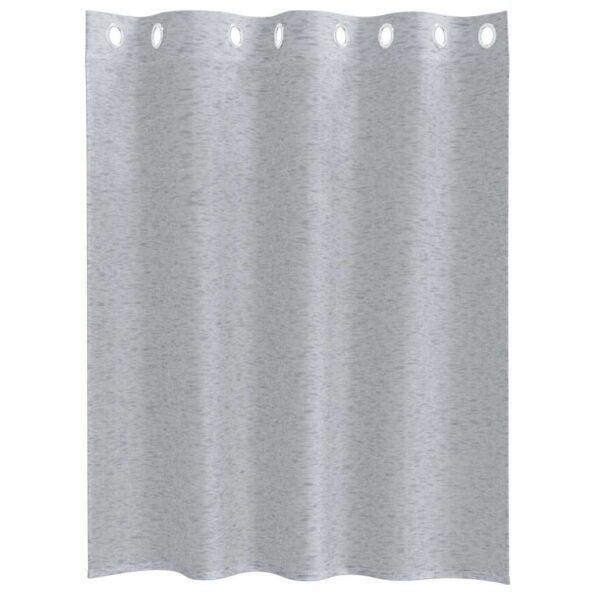 vidaXL Voile záclona 2 pcs Tmavo šedá 140 x 140 cm Polyester – Obrázok 4