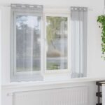 vidaXL Voile záclona 2 pcs Tmavo šedá 175 x 140 cm Polyester