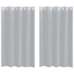 vidaXL Voile záclona 2 pcs Tmavo šedá 175 x 140 cm Polyester – Obrázok 2