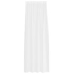 vidaXL Okenice so záclonami 2 pcs Biela 140 x 260 cm Polyester – Obrázok 4