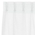 vidaXL Okenice so záclonami 2 pcs Biela 140 x 260 cm Polyester – Obrázok 5