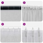 vidaXL Voile záclona 2 pcs Svetlosivá 245 x 140 cm Polyester – Obrázok 7