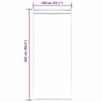 vidaXL Voile záclona 2 pcs Svetlosivá 245 x 140 cm Polyester – Obrázok 9