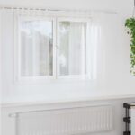 vidaXL Okenice so záclonami 2 pcs Biela 140 x 140 cm Polyester