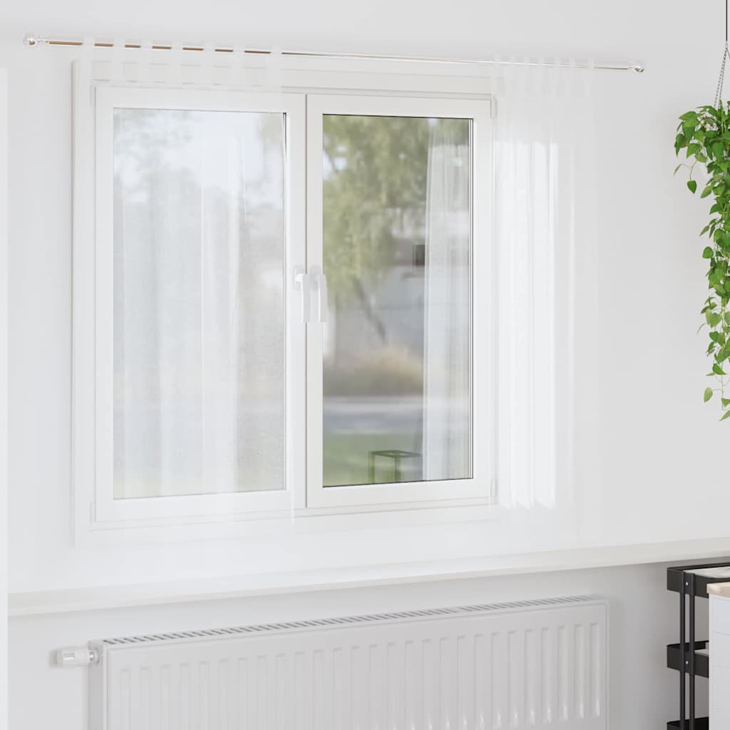 4108033_1.jpg vidaXL Okenice so záclonami 2 pcs Biela 140 x 175 cm Polyester – Obrázok 1