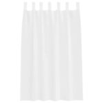 vidaXL Okenice so záclonami 2 pcs Biela 140 x 175 cm Polyester – Obrázok 4