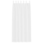 vidaXL Okenice so záclonami 2 pcs Biela 140 x 245 cm Polyester – Obrázok 4