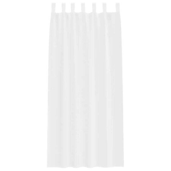vidaXL Okenice so záclonami 2 pcs Biela 140 x 245 cm Polyester – Obrázok 4