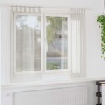 vidaXL Okenice so záclonami 2 pcs Krémová 140 x 175 cm Polyester