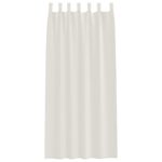 vidaXL Okenice so záclonami 2 pcs Krémová 140 x 225 cm Polyester – Obrázok 4