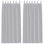 vidaXL Voile záclona 2 pcs Tmavo šedá 245 x 140 cm Polyester – Obrázok 2