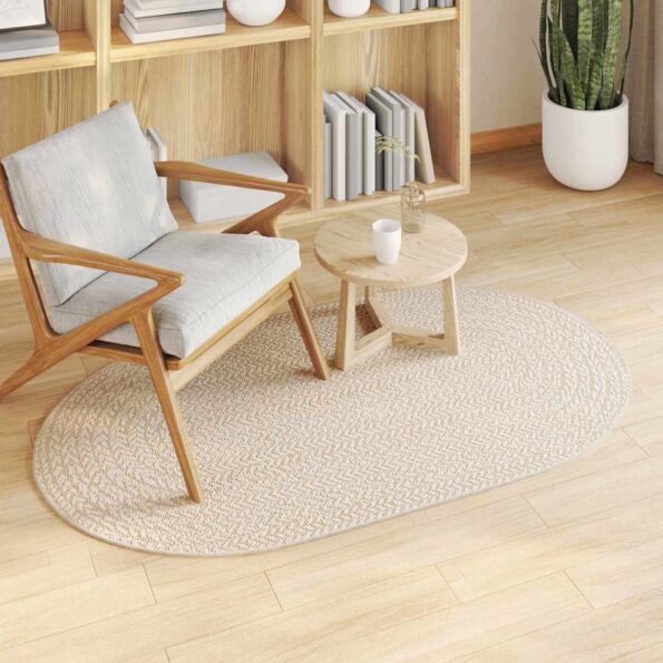 vidaXL Koberec ZIZUR Krémová 150 x 80 cm Polypropylén – Obrázok 3