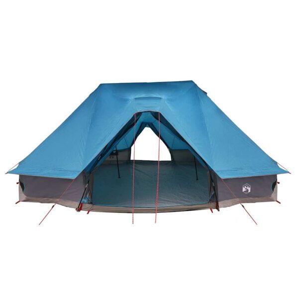 vidaXL Tipi stan so strechou s úložiskom Modrá 680 x 430 x 270 cm taft – Obrázok 4