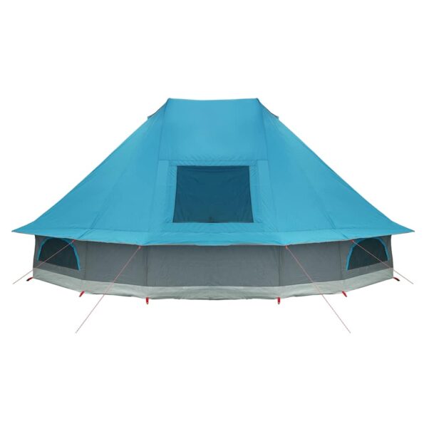 vidaXL Tipi stan so strechou s úložiskom Modrá 680 x 430 x 270 cm taft – Obrázok 6