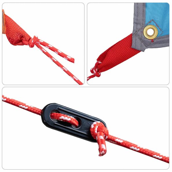 vidaXL Vodotesná plachta Modrá 300 x 240 cm – Obrázok 6