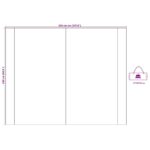 vidaXL Vodotesná plachta Zelená 350 x 240 cm – Obrázok 12