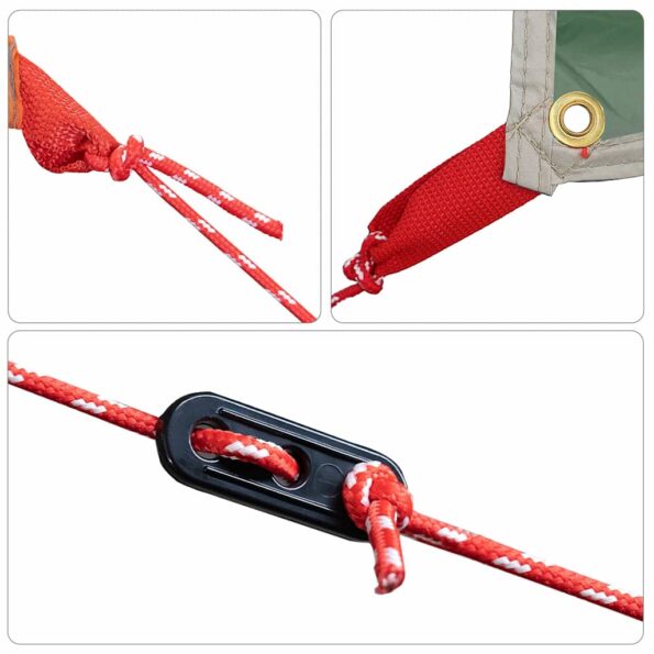 vidaXL Vodotesná plachta Zelená 350 x 240 cm – Obrázok 6