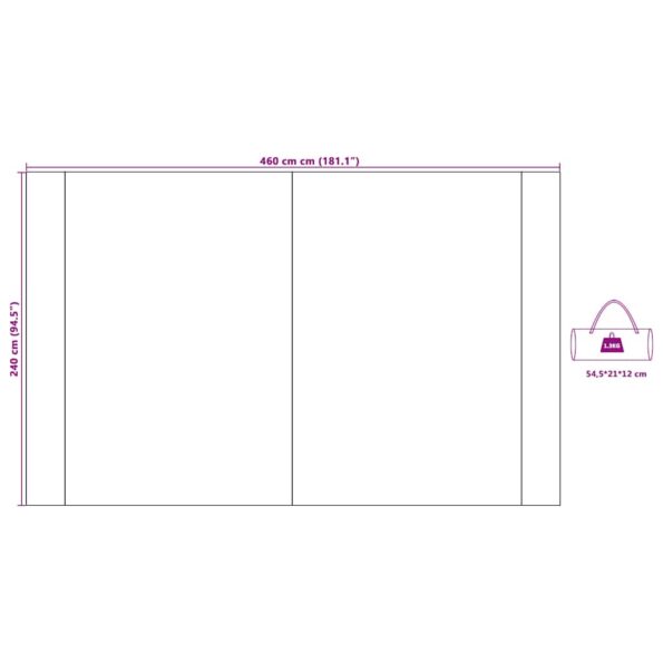vidaXL Vodotesná plachta Modrá 460 x 240 cm – Obrázok 12