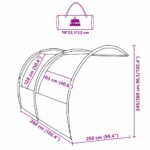 vidaXL Vodoodolný tarp 250 x 260 x 260 cm – Obrázok 13