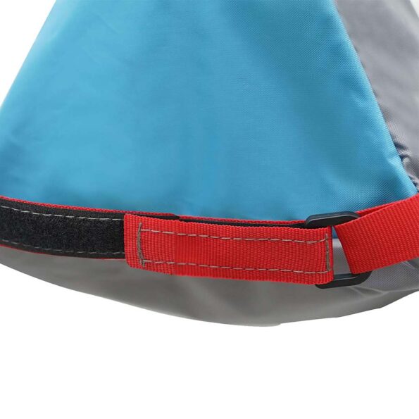 vidaXL Taška na skladovanie Šedá, modrá, červená 24 x 16 x 24 cm – Obrázok 9