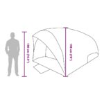 vidaXL Tunelový stan 410 x 285 x 198 cm – Obrázok 12