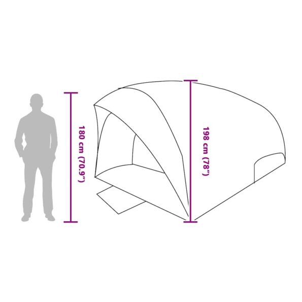 vidaXL Tunelový stan 410 x 285 x 198 cm – Obrázok 12