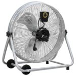 vidaXL Bubnový ventilátor s kolesom Strieborná 73 x 42 x 70 cm Hliník – Obrázok 4