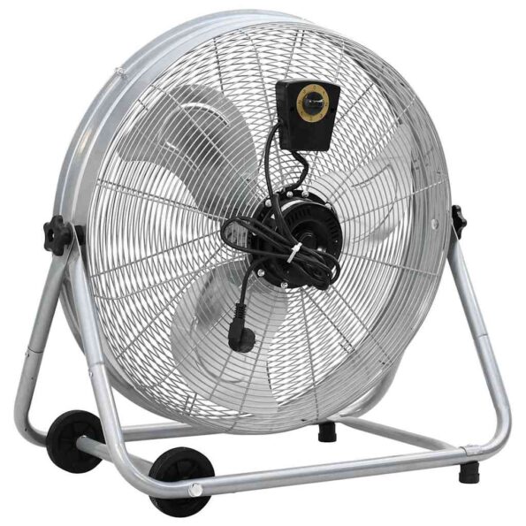 vidaXL Bubnový ventilátor s kolesom Strieborná 73 x 42 x 70 cm Hliník – Obrázok 4