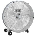 vidaXL Bubnový ventilátor s kolesom Strieborná 79 x 37 x 82 cm Hliník