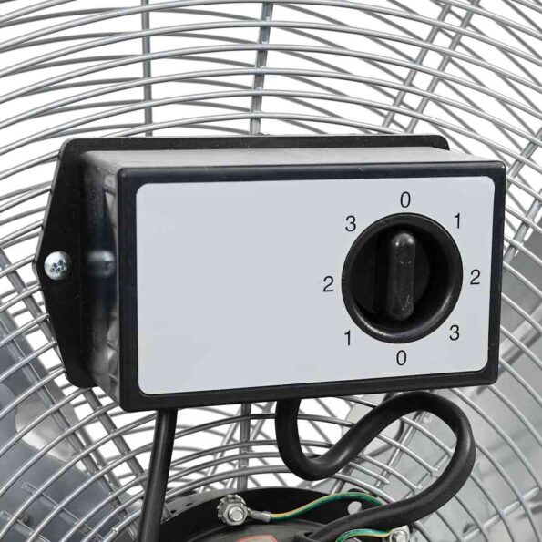 vidaXL Bubnový ventilátor s kolesom Strieborná 79 x 37 x 82 cm Hliník – Obrázok 5