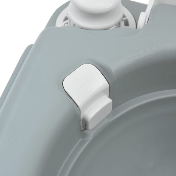 vidaXL kempingová úložná skrinka sivé telo+biely vrch – Obrázok 7