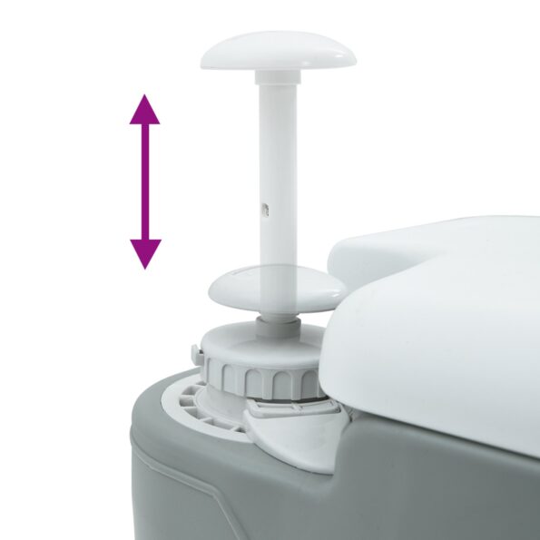 vidaXL kempingová úložná skrinka sivé telo+biely vrch – Obrázok 8