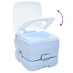 vidaXL Kempingová toaleta 2 pcs Modrá a biela – Obrázok 11