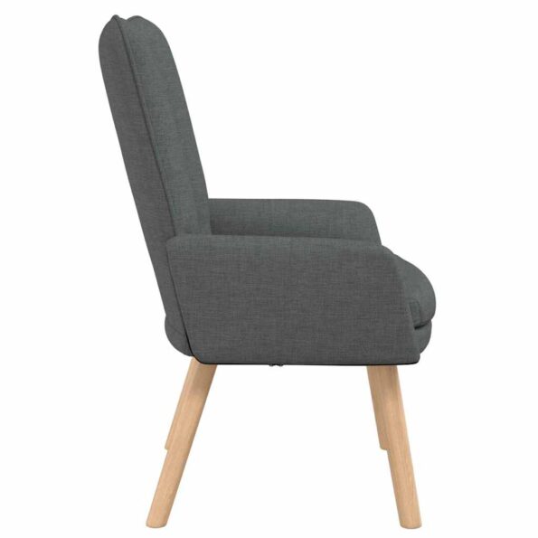 vidaXL kreslo Tmavo šedá 63 x 67 x 94 cm Tkanina a preglejka – Obrázok 5