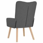 vidaXL kreslo Tmavo šedá 63 x 67 x 94 cm Tkanina a preglejka – Obrázok 6