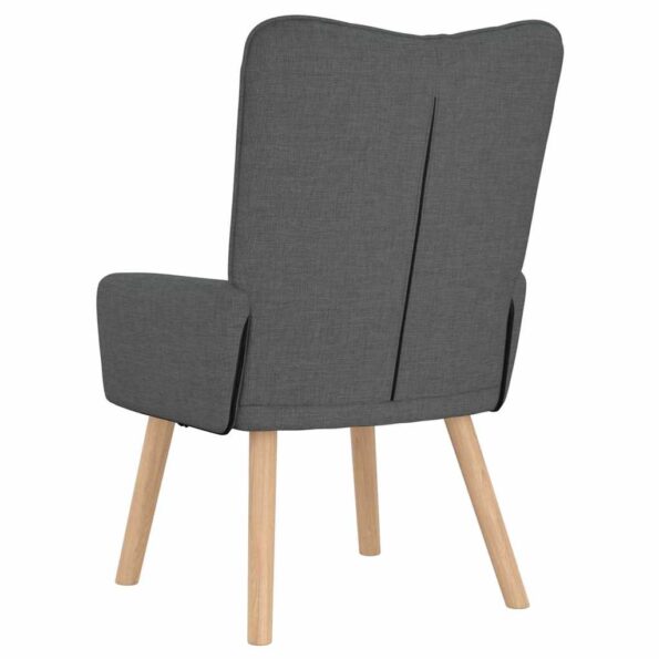 vidaXL kreslo Tmavo šedá 63 x 67 x 94 cm Tkanina a preglejka – Obrázok 6