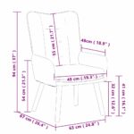 vidaXL kreslo Tmavo šedá 63 x 67 x 94 cm Tkanina a preglejka – Obrázok 9
