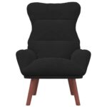 vidaXL kreslo Čierna 69 x 74 x 93 cm Zamat – Obrázok 4