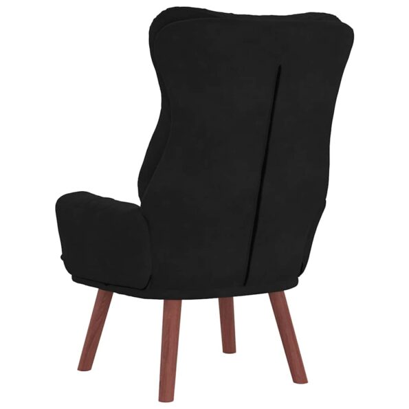 vidaXL kreslo Čierna 69 x 74 x 93 cm Zamat – Obrázok 6