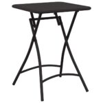 vidaXL Bistro súprava 3 pcs Antracit Oceľ – Obrázok 6