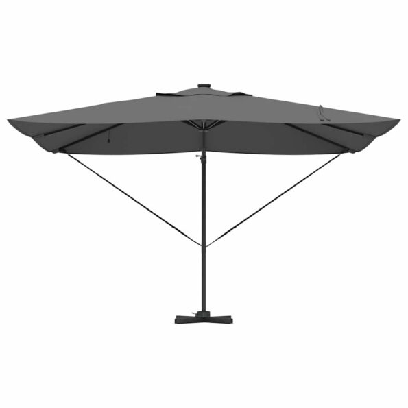 vidaXL Konzolový Roma slnečník s LED antracit 352x251x265 cm hliník – Obrázok 6