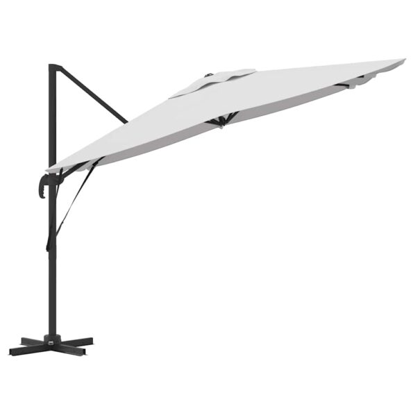 vidaXL Patio Slnečník Pieskový Polyesterová strecha 3m – Obrázok 6