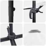 vidaXL Patio Slnečník Pieskový Polyesterová strecha 3m – Obrázok 9