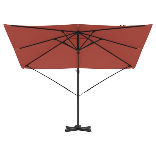 vidaXL slnečník na terasu Terrakota Polyester Veľký Nastaviteľný – Obrázok 5