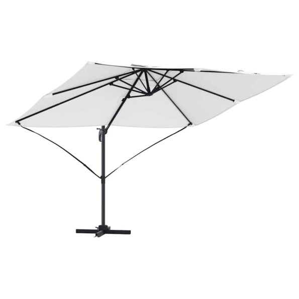vidaXL Slnečník Piesková 351 x 250 x 260 cm Polyester a hliník – Obrázok 2