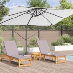 vidaXL Slnečník Piesková 351 x 250 x 260 cm Polyester a hliník – Obrázok 4