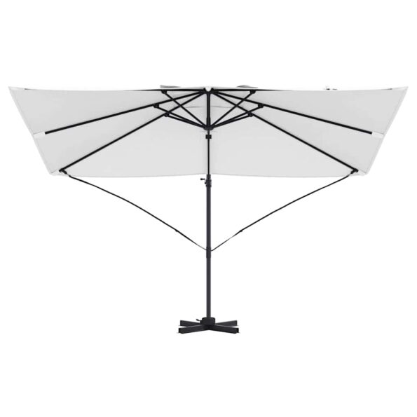 vidaXL Slnečník Piesková 351 x 250 x 260 cm Polyester a hliník – Obrázok 5