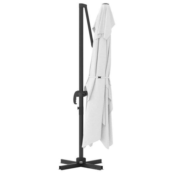 vidaXL Slnečník Piesková 351 x 250 x 260 cm Polyester a hliník – Obrázok 7
